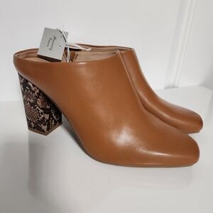 A New Day "Paula" Cognac Heels 11